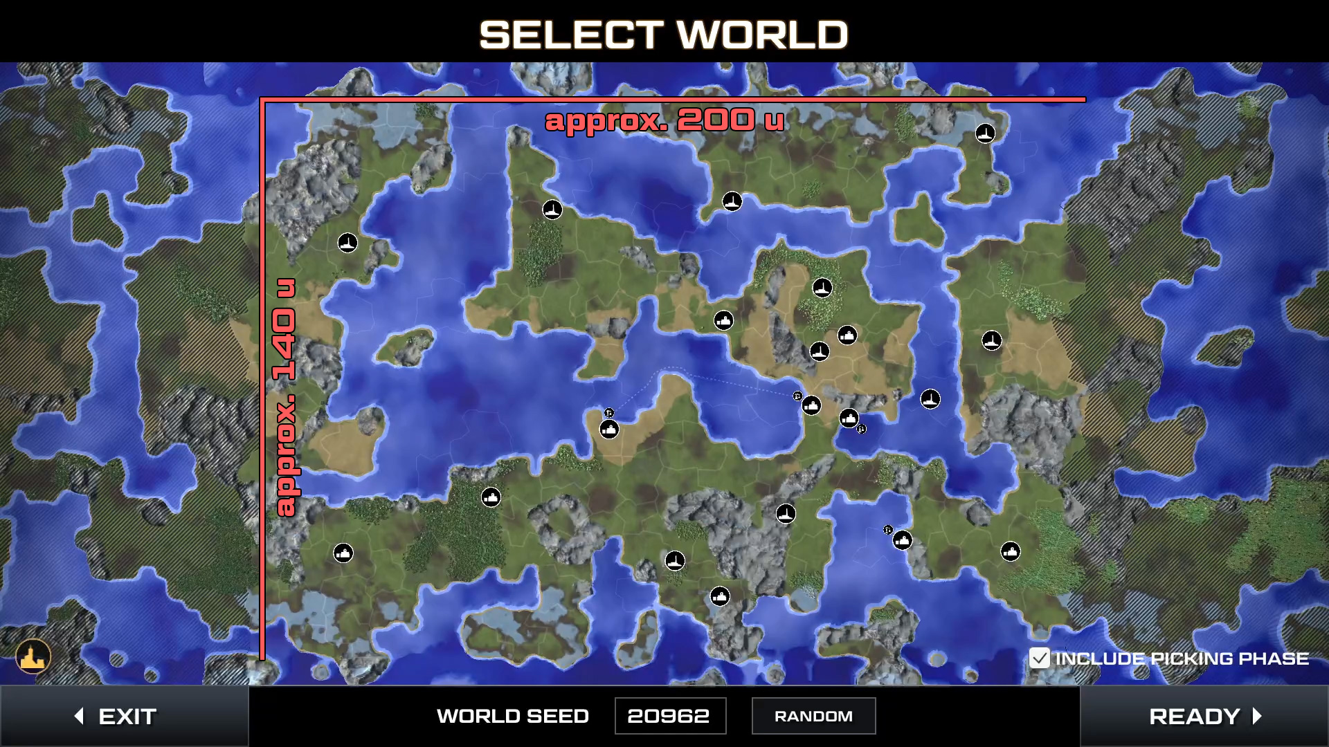 World Size in Unit Distance